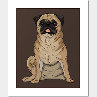 Pug dog Posters and Art